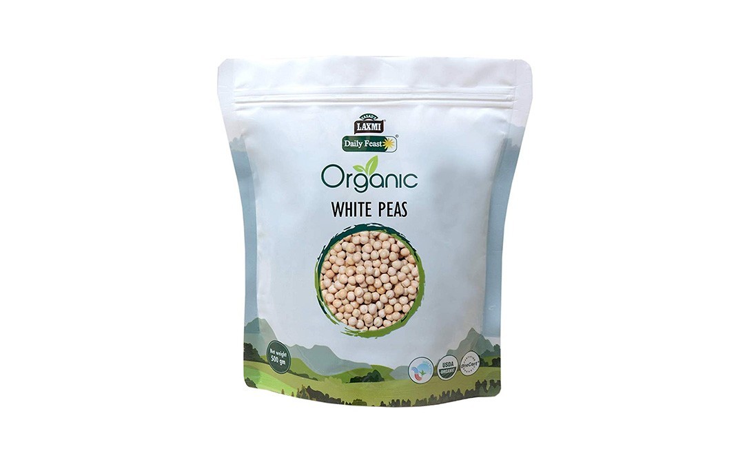 Laxmi Daily Feast White Peas    Pack  500 grams
